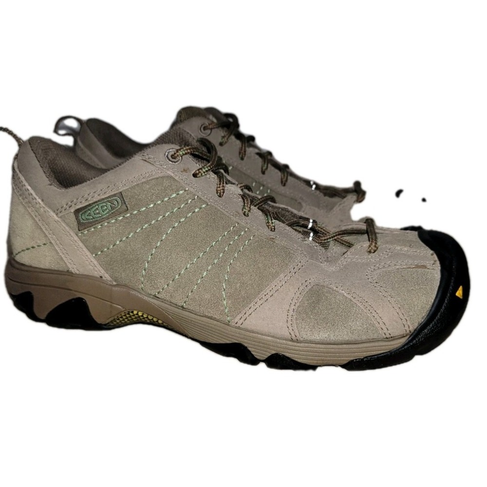 KEEN Ambler Womens Brown Suede Leather Hiking Trail Shoes Sneaker Size 8 Low Top